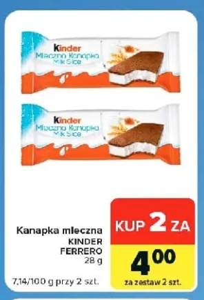 Kanapka mleczna Kinder