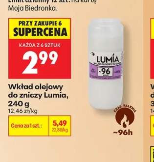 Wkład olejowy do zniczy Lumía