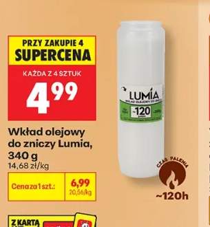 Wkład olejowy do zniczy Lumía