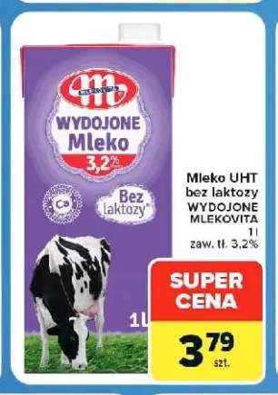 Mleko UHT bez laktozy Wydojone Mlekovita 3,2%