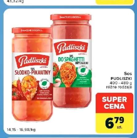 Sos do spaghetti oryginalny Pudliszki +1 wariant