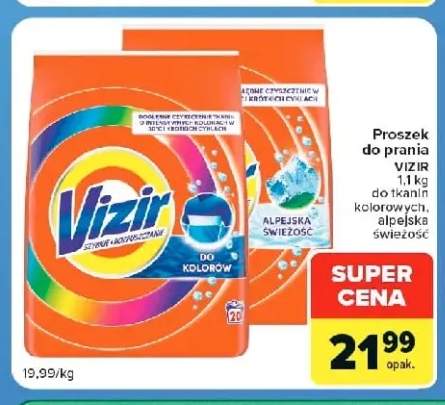 Proszek do prania Vizir do tkanin kolorowych +1 wariant
