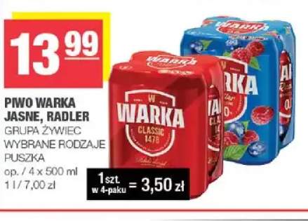 Piwo Warka 4-pak +1 wariant