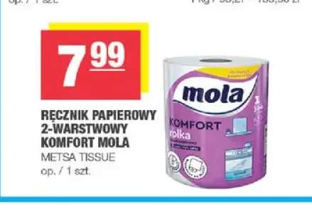 Ręcznik papierowy 2-warstwowy Komfort Mola
