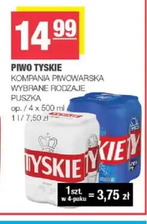 Piwo Tyskie 4-pak 500 ml