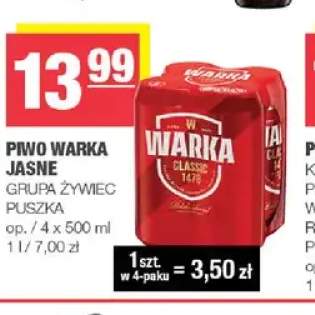 Piwo Warka 4-pak 500 ml