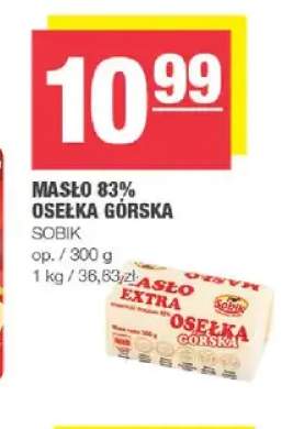 Masło osełka górska Sobik 83%