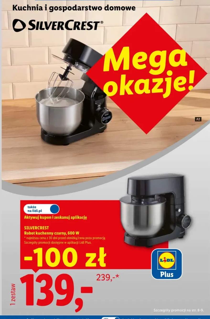 Robot kuchenny czarny Silvercrest