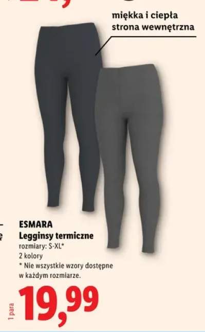 Legginsy termiczne Esmara