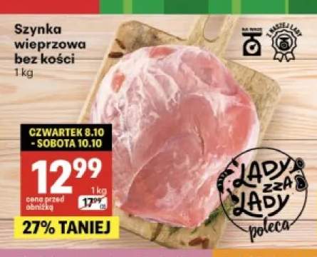 Szynka wieprzowa bez kości