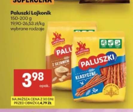 Paluszki Lajkonik z sezamem +1 wariant