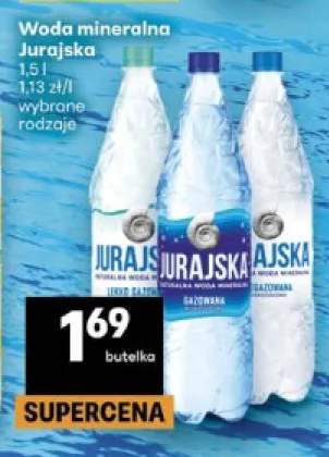 Woda mineralna gazowana Jurajska lekko +2 warianty