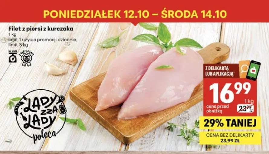 Filet z piersi z kurczaka
