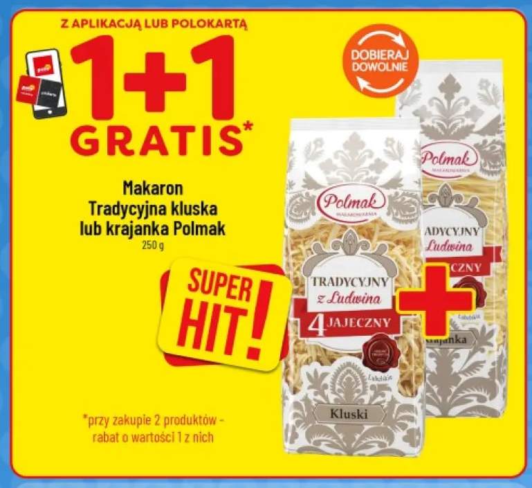 Makaron tradycyjna kluska Polmak +1 wariant