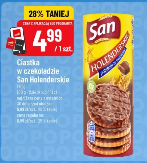 Ciastka w czekoladzie San Holenderskie