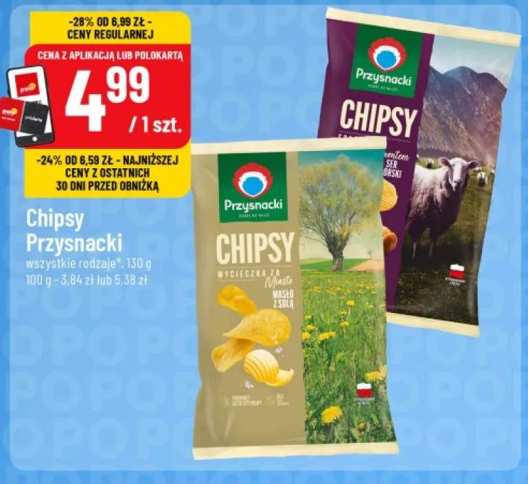 Chipsy Przysnacki masło z solą +1 wariant