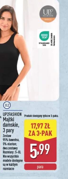 Majtki damskie 3-pak UP2FASHION