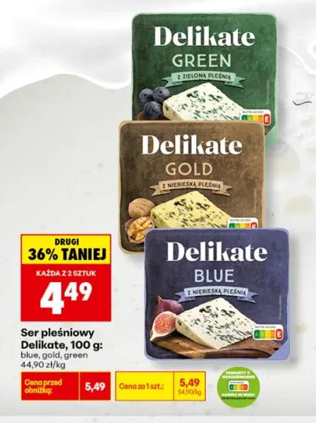 Ser pleśniowy Delikate gold +2 warianty