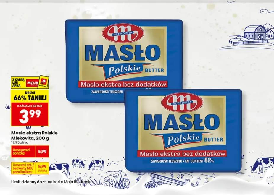Masło ekstra Polskie Mlekovita