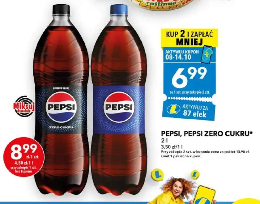 Napój gazowany Pepsi Zero Cukru +1 wariant