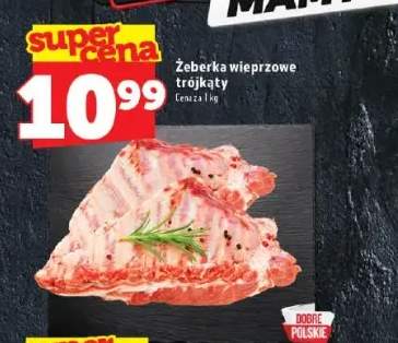 Żeberka wieprzowe trójkąty