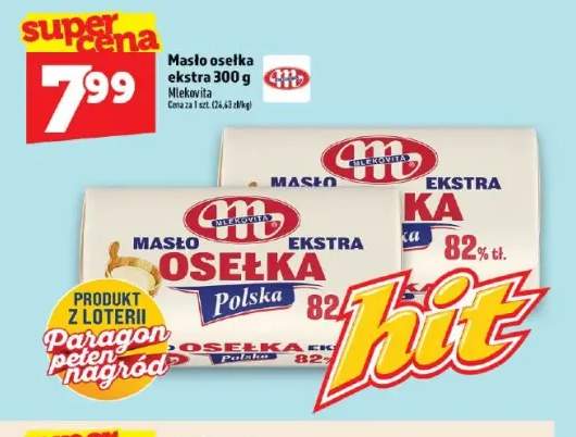 Masło osełka ekstra Mlekovita