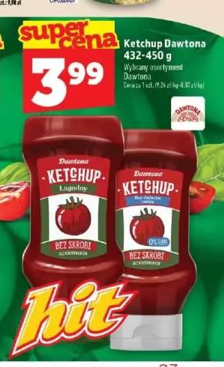 Ketchup łagodny Dawtona +1 wariant