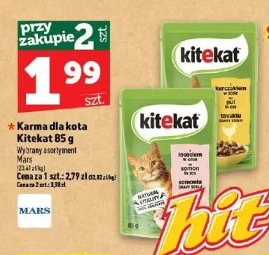 Karma dla kota Kitekat z kurczakiem w sosie +1 wariant