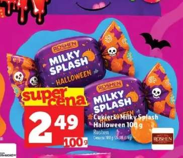 Cukierki Milky Splash Halloween Roshen