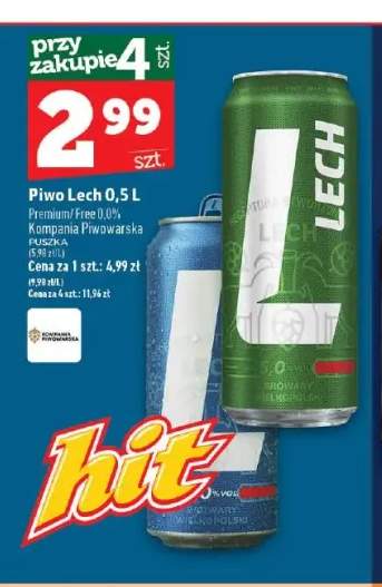Piwo Lech Premium +1 wariant