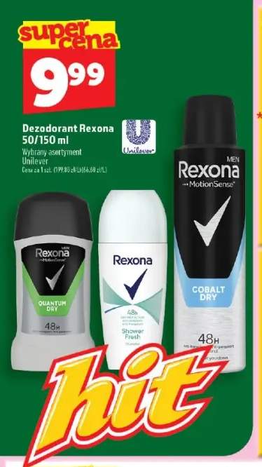 Dezodorant Rexona Men Quantum Dry +2 warianty