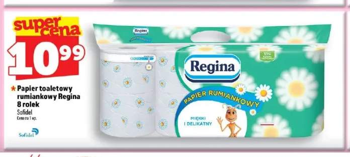 Papier toaletowy rumiankowy Regina 8 rolek