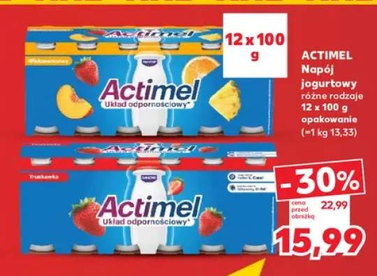 Napój jogurtowy Actimel 12-pak