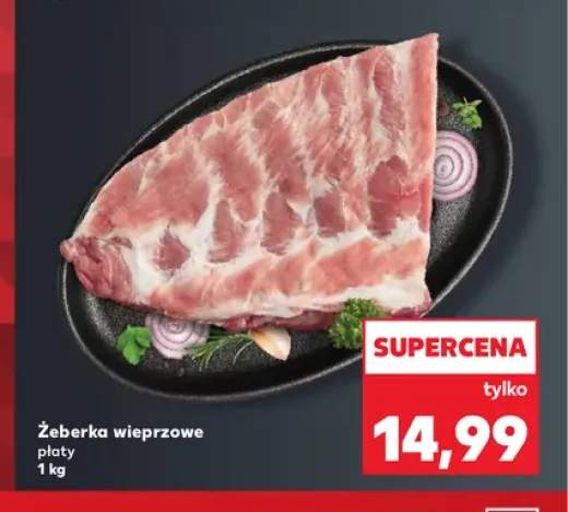 Żeberka wieprzowe płaty