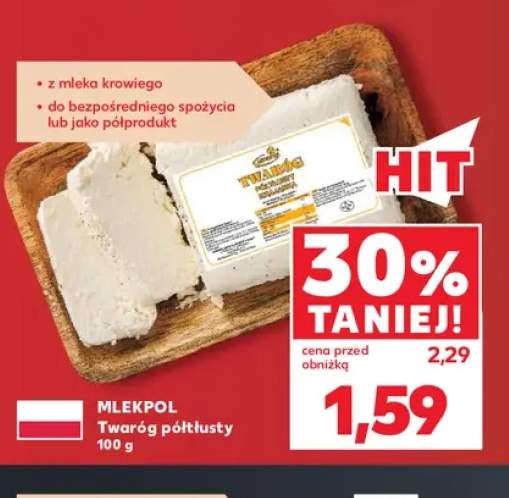 Twaróg półtłusty Mlekpol