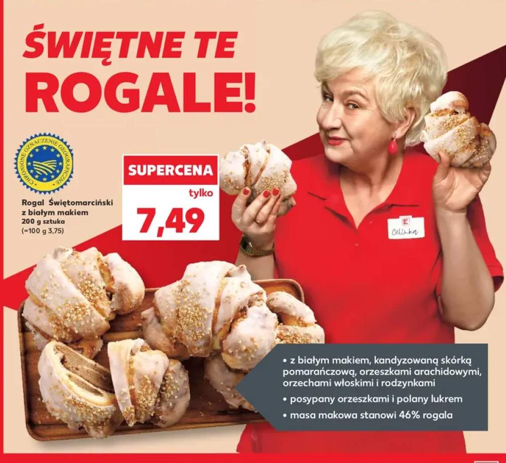 Rogal Świętomarciński z białym makiem