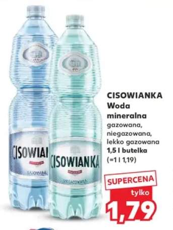 Woda mineralna gazowana Cisowianka +2 warianty