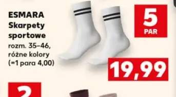 Skarpety sportowe 5-pak Esmara