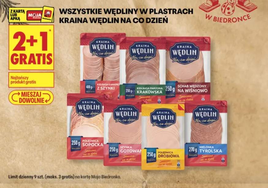 Polędwica drobiowa Kraina Wędlin Na co Dzień +7 wariantów