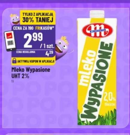 Mleko UHT Wypasione Mlekovita 2%