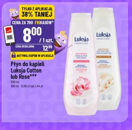 Płyn do kąpieli Luksja Cotton +1 wariant