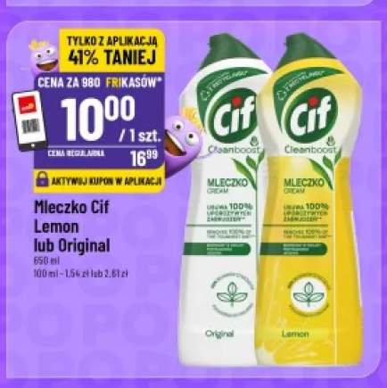 Mleczko Cif Lemon +1 wariant