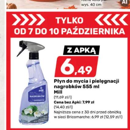 Płyn do mycia i pielęgnacji nagrobków Mill