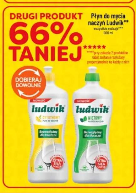 Płyn do mycia naczyń Ludwik cytrynowy +1 wariant