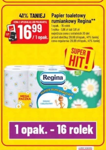 Papier toaletowy rumiankowy Regina 16-pak