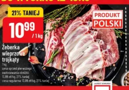 Żeberka wieprzowe trójkąty