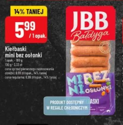 Kiełbaski mini bez osłonki