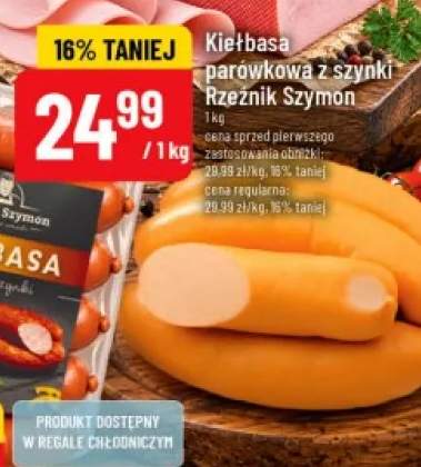 Kiełbasa parówkowa z szynki Rzeźnik Szymon