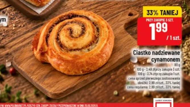 Ciastko nadziewane cynamonem