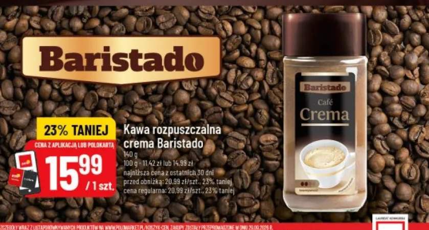 Kawa rozpuszczalna crema Baristado